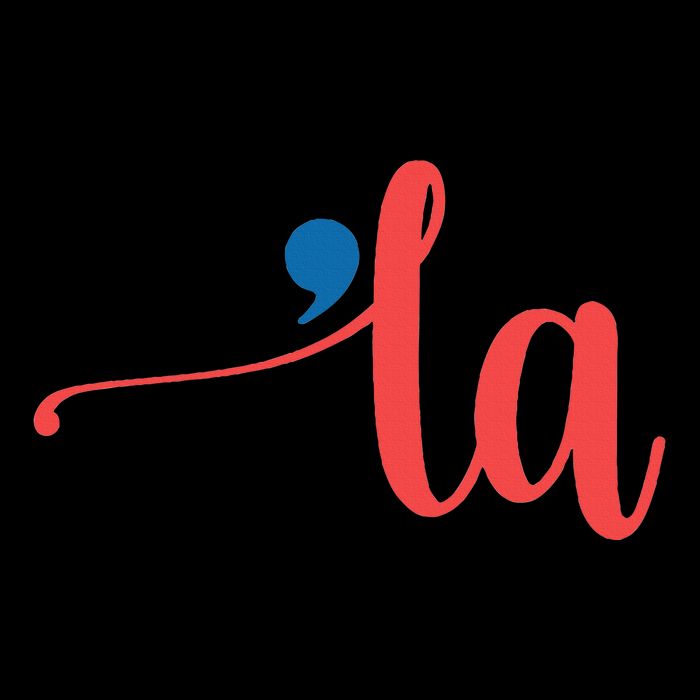 La Cursive Script With Comma Kamala Nickname Commala Daily Commute Backpack