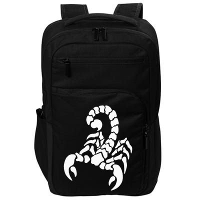 Left Chest Scorpio Design Funny Arachnologist Scorpion Impact Tech Backpack