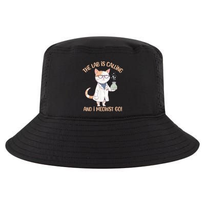Lab Calling Science Funny Lab Cat Laboratory Chemistry Cool Comfort Performance Bucket Hat