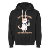 Lab Calling Science Funny Lab Cat Laboratory Chemistry Garment-Dyed Fleece Hoodie