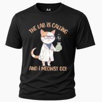 Lab Calling Science Funny Lab Cat Laboratory Chemistry Performance Shirt