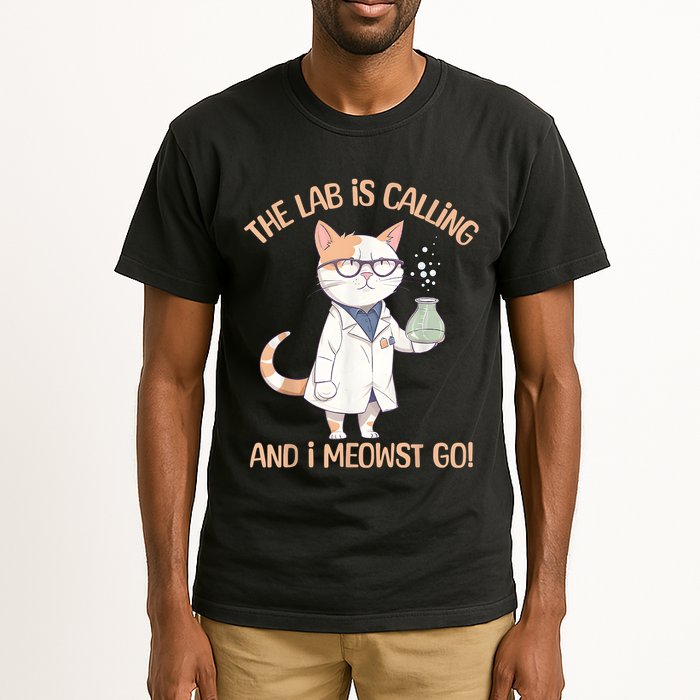 Lab Calling Science Funny Lab Cat Laboratory Chemistry Tall T-Shirt