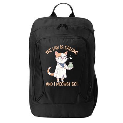 Lab Calling Science Funny Lab Cat Laboratory Chemistry City Backpack
