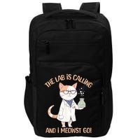 Lab Calling Science Funny Lab Cat Laboratory Chemistry Impact Tech Backpack