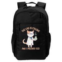 Lab Calling Science Funny Lab Cat Laboratory Chemistry Backpack