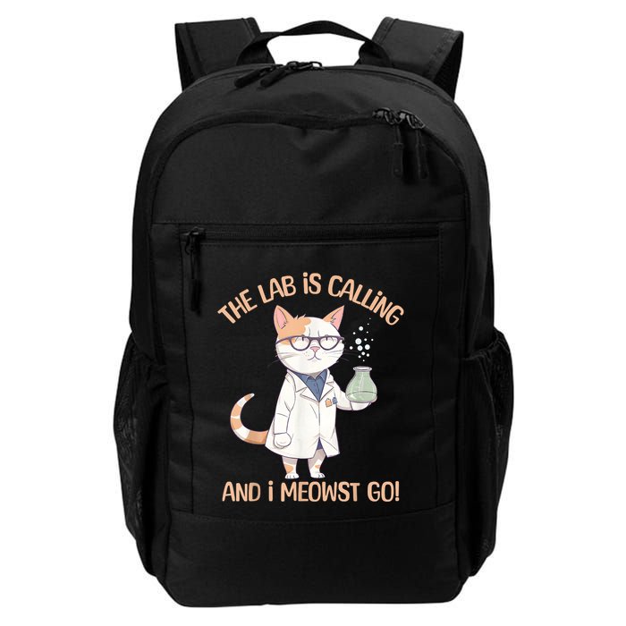 Lab Calling Science Funny Lab Cat Laboratory Chemistry Backpack