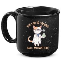 Lab Calling Science Funny Lab Cat Laboratory Chemistry 15oz Campfire Ceramic Mug