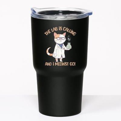 Lab Calling Science Funny Lab Cat Laboratory Chemistry Tumbler