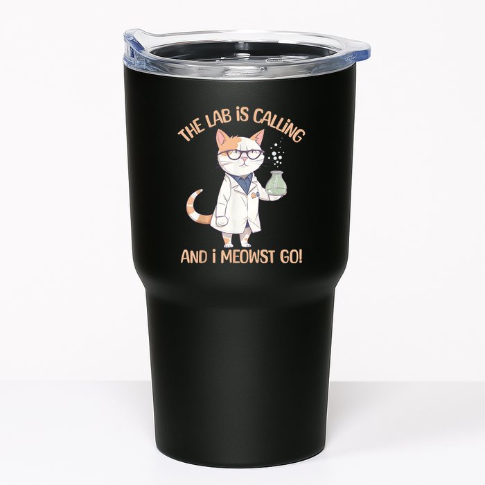 Lab Calling Science Funny Lab Cat Laboratory Chemistry Tumbler