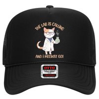 Lab Calling Science Funny Lab Cat Laboratory Chemistry Trucker Hat