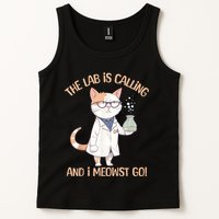 Lab Calling Science Funny Lab Cat Laboratory Chemistry Tank Top