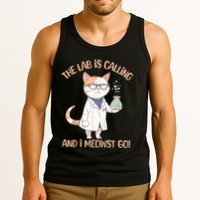 Lab Calling Science Funny Lab Cat Laboratory Chemistry Tank Top