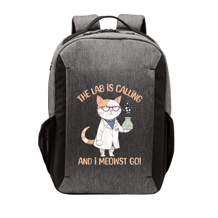 Lab Calling Science Funny Lab Cat Laboratory Chemistry Vector Backpack