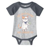 Lab Calling Science Funny Lab Cat Laboratory Chemistry Infant Baby Jersey Bodysuit