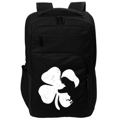 Lucky Clover St Patrick's Dinosaur Impact Tech Backpack