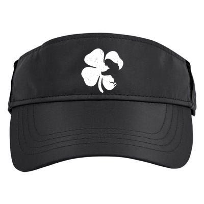Lucky Clover St Patrick's Dinosaur Adult Drive Performance Visor
