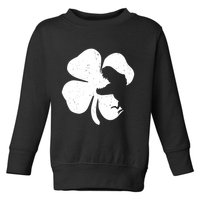 Lucky Clover St Patrick's Dinosaur Toddler Sweatshirt