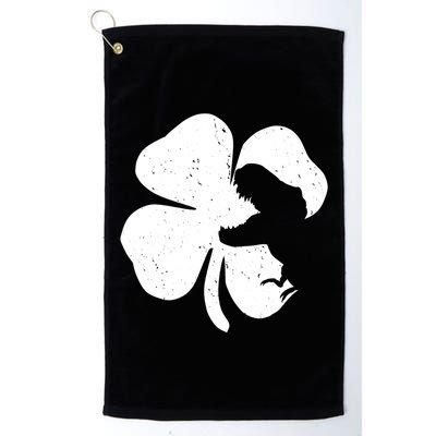 Lucky Clover St Patrick's Dinosaur Golf Towel