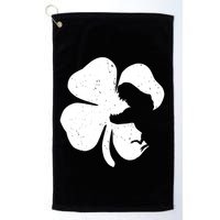 Lucky Clover St Patrick's Dinosaur Golf Towel