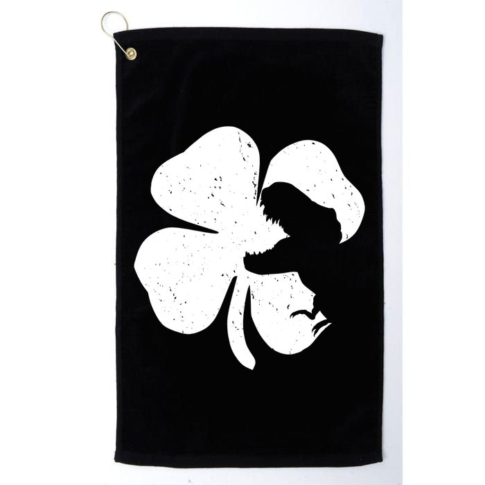 Lucky Clover St Patrick's Dinosaur Golf Towel