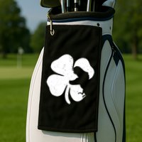 Lucky Clover St Patrick's Dinosaur Golf Towel