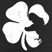 Lucky Clover St Patrick's Dinosaur Golf Towel