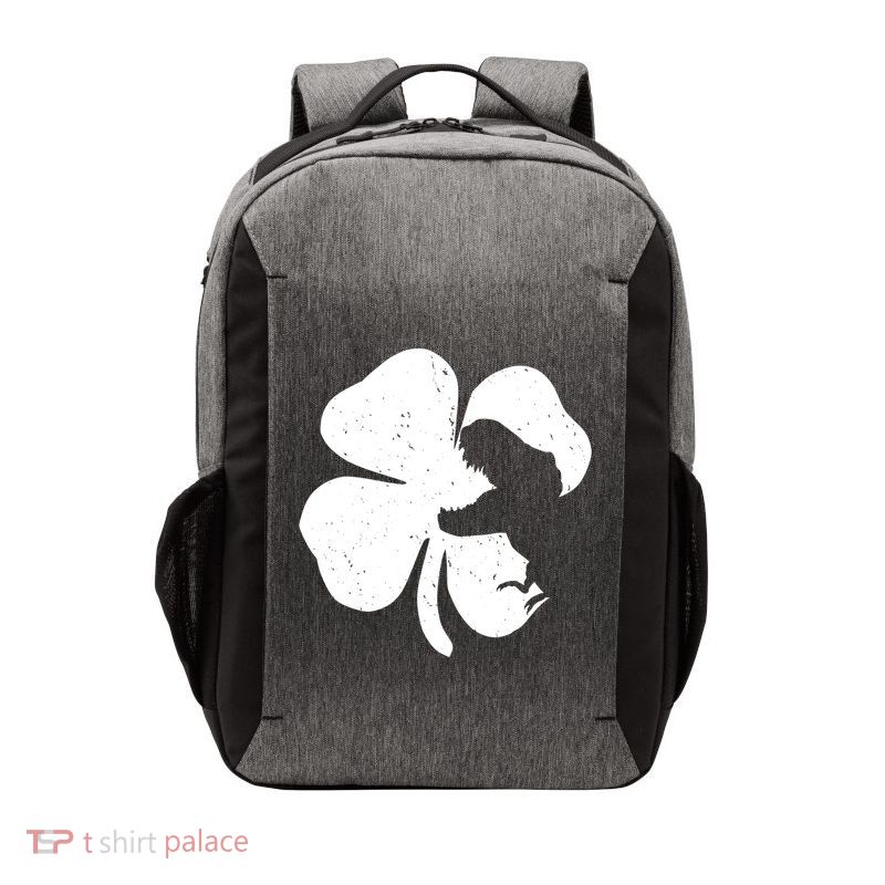 Lucky Clover St Patrick's Dinosaur Vector Backpack