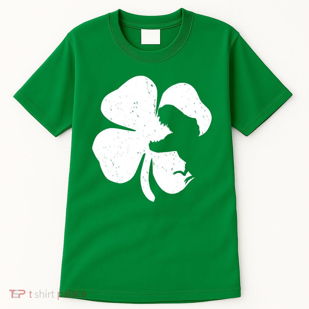Lucky Clover St Patrick's Dinosaur Tall T-Shirt