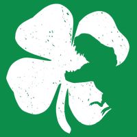 Lucky Clover St Patrick's Dinosaur Poster