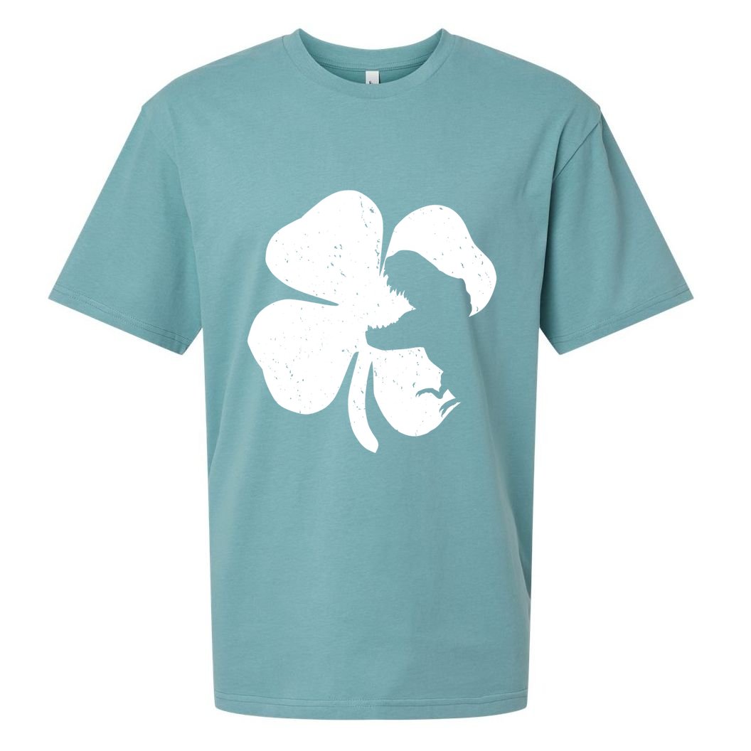 Lucky Clover St Patrick's Dinosaur Sueded Cloud Jersey T-Shirt