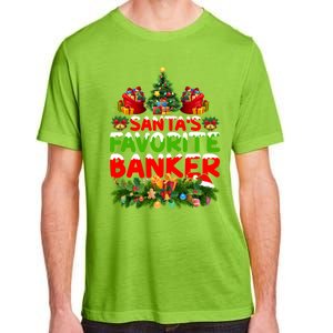 Lighting Christmas SantaS Favorite Banker Xmas Gift Adult ChromaSoft Performance T-Shirt