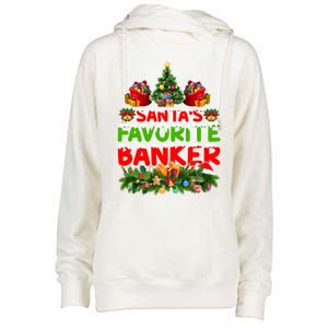 Lighting Christmas SantaS Favorite Banker Xmas Gift Womens Funnel Neck Pullover Hood