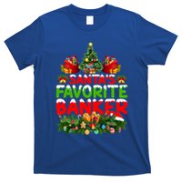 Lighting Christmas SantaS Favorite Banker Xmas Gift T-Shirt