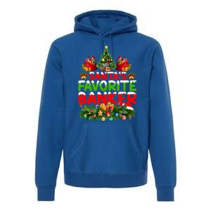 Lighting Christmas SantaS Favorite Banker Xmas Gift Premium Hoodie