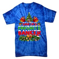 Lighting Christmas SantaS Favorite Banker Xmas Gift Tie-Dye T-Shirt