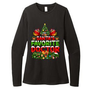 Lighting Christmas SantaS Favorite Doctor Xmas Gift Womens CVC Long Sleeve Shirt