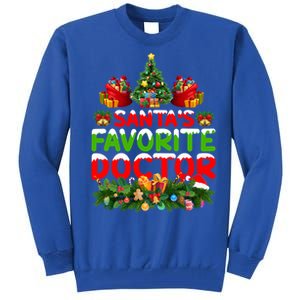 Lighting Christmas SantaS Favorite Doctor Xmas Gift Tall Sweatshirt