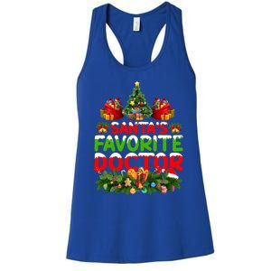 Lighting Christmas SantaS Favorite Doctor Xmas Gift Women's Racerback Tank