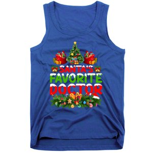 Lighting Christmas SantaS Favorite Doctor Xmas Gift Tank Top