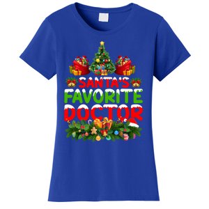 Lighting Christmas SantaS Favorite Doctor Xmas Gift Women's T-Shirt