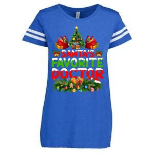 Lighting Christmas SantaS Favorite Doctor Xmas Gift Enza Ladies Jersey Football T-Shirt