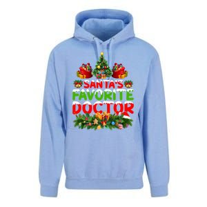 Lighting Christmas SantaS Favorite Doctor Xmas Gift Unisex Surf Hoodie