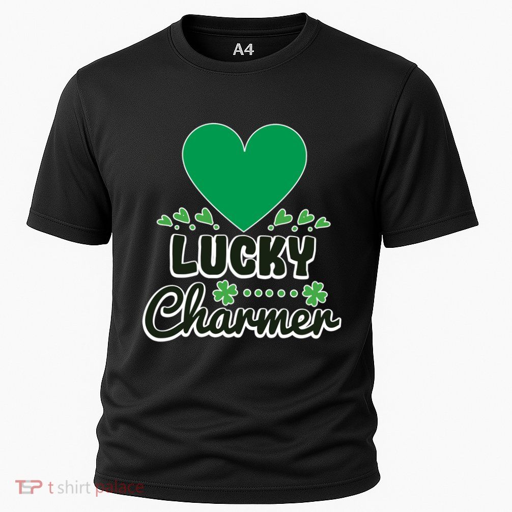 Lucky Charmer St Patricks Day Luck Of The Irish Green Heart Gift Cooling Performance Crew T-Shirt