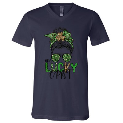 Lucky CPhT St. Patrick's Day Certified Pharmacy Technician V-Neck T-Shirt