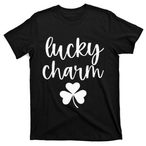 Lucky Charm Shamrock green St Patricks Day T-Shirt