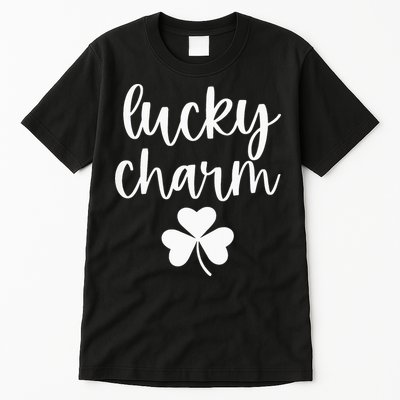 Lucky Charm Shamrock green St Patricks Day Tall T-Shirt