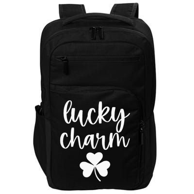 Lucky Charm Shamrock green St Patricks Day Impact Tech Backpack