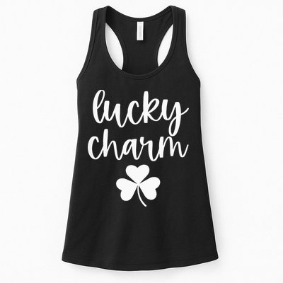 Lucky Charm Shamrock green St Patricks Day Womens Tank Top