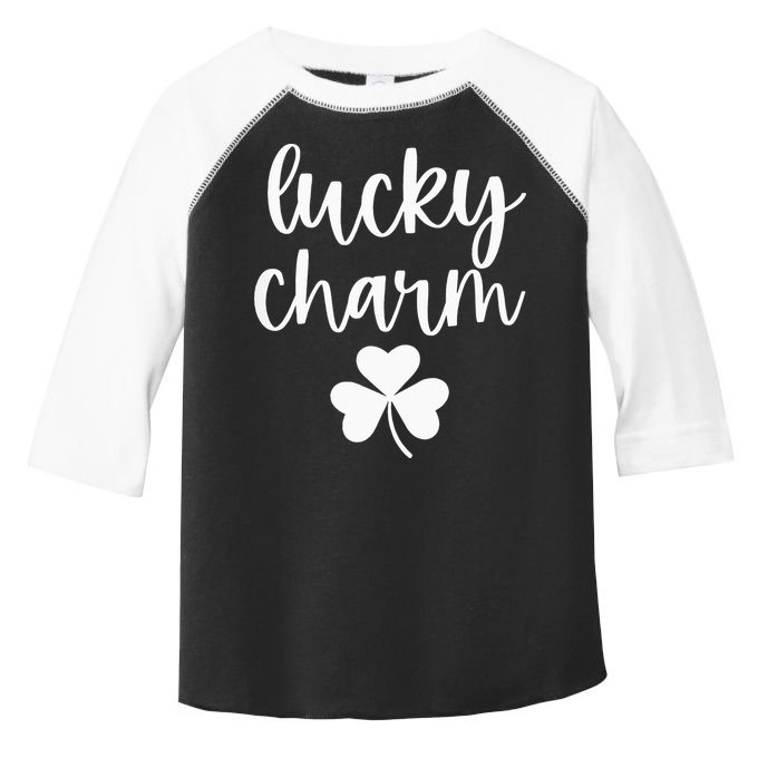 Lucky Charm Shamrock green St Patricks Day Toddler Fine Jersey T-Shirt