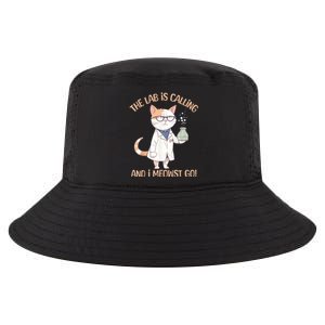 Lab Calling Science Funny Lab Cat Laboratory Chemistry Cool Comfort Performance Bucket Hat